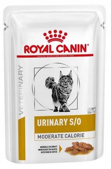 Royal Canin Veterinary Diet Feline Urinary S/O Moderate Calorie saszetka 85