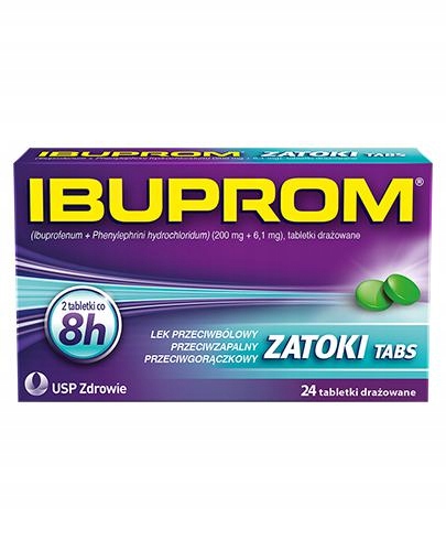 Ibuprom Zatoki Tabs, 24 tabletki