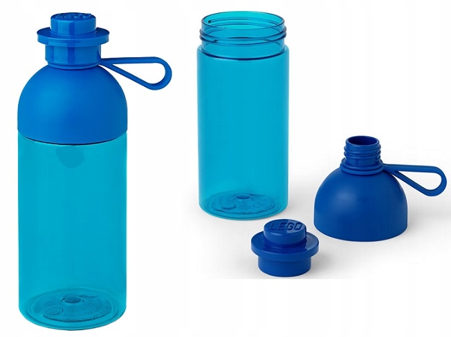 LEGO BIDON BUTELKA PRZEŹROCZYSTA NIEBIESKA 0,5L POWYSTAWOWA