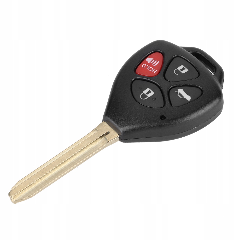 Czarny 4-przyciskowy kluczyk z pilotem do