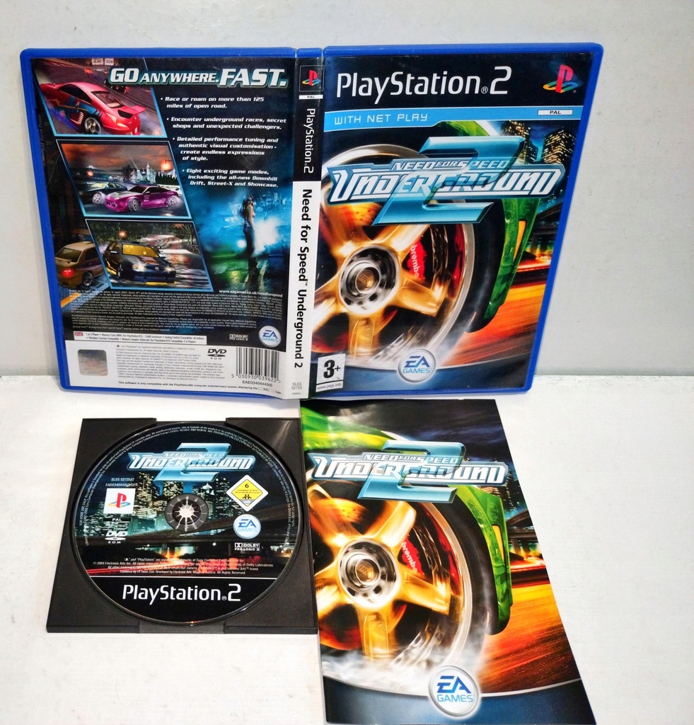 Need for speed Underground 2 3XA Sony PlayStation 2 (PS2)