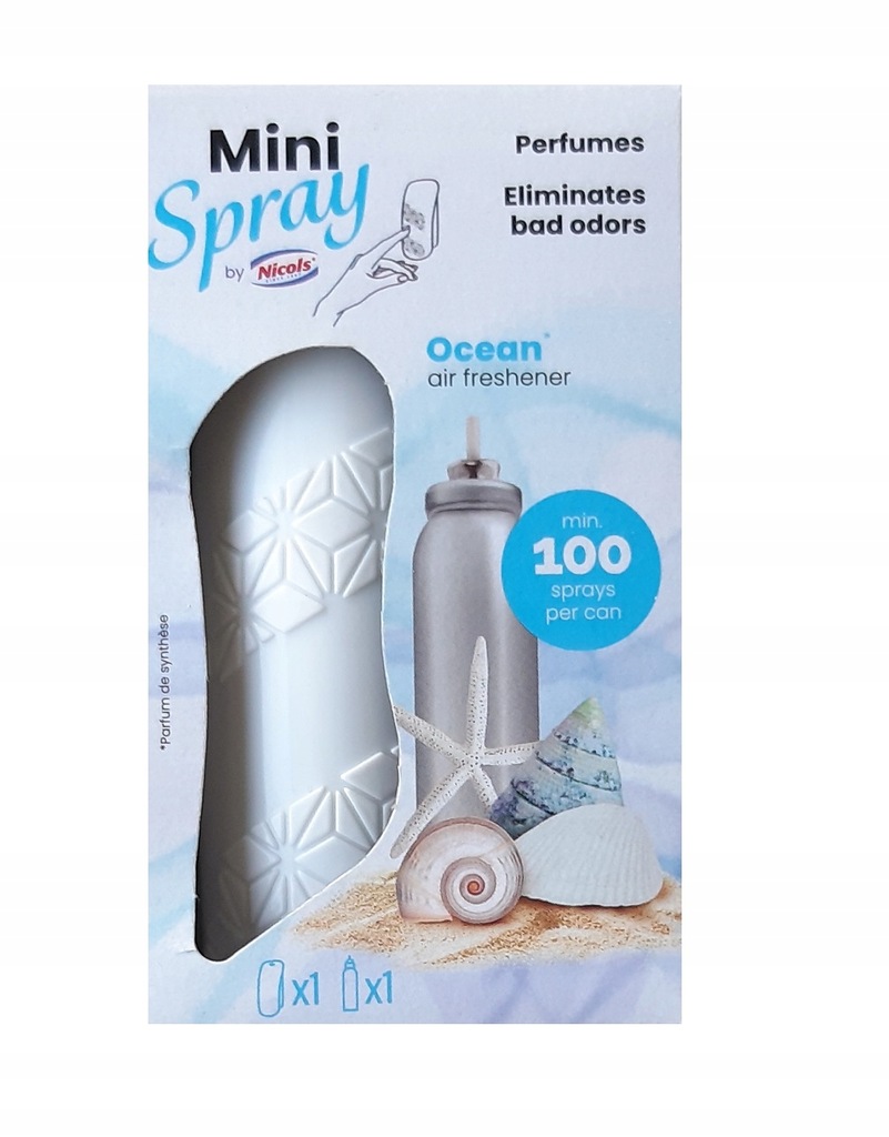 Mini spray urządzenie + wkład zapach Ocean