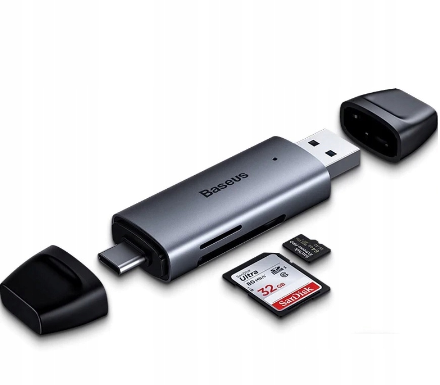 Купить Кардридер Baseus Micro SD TF OTG USB-C USB 3.0: отзывы, фото, характеристики в интерне-магазине Aredi.ru