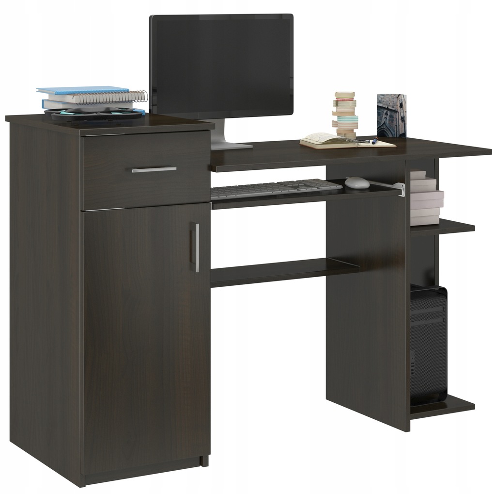 BIURKO KOMPUTEROWE 120CM STOLIK LAPTOP Wenge N-8