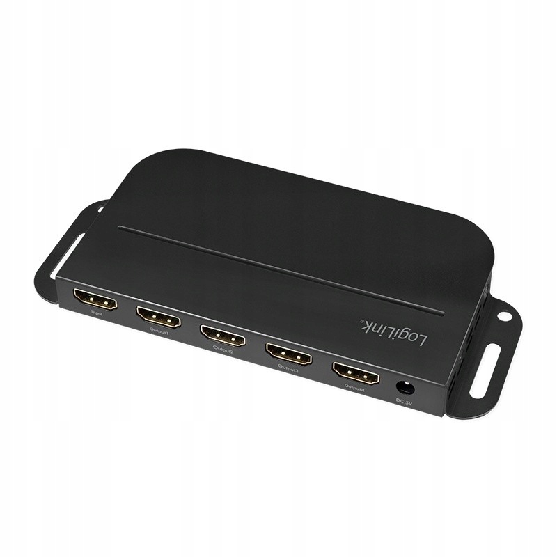 LOGILINK Splitter 1 do 4x HDMI 2.0b 4K, z uchwytem