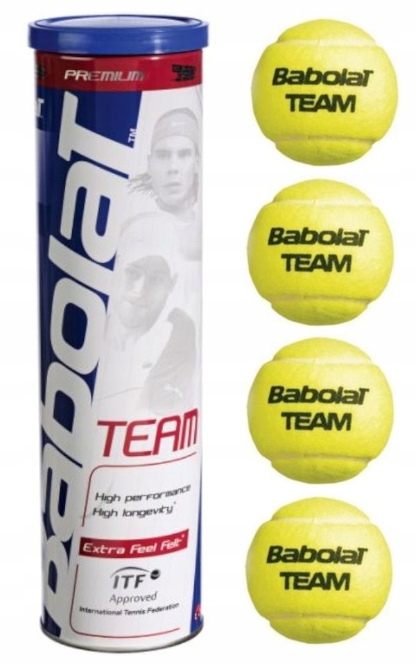 Piłki do tenisa ziemnego BABOLAT Team 4 szt.
