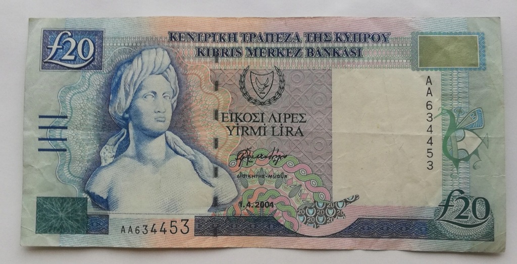 Cypr 20 funtów 2004