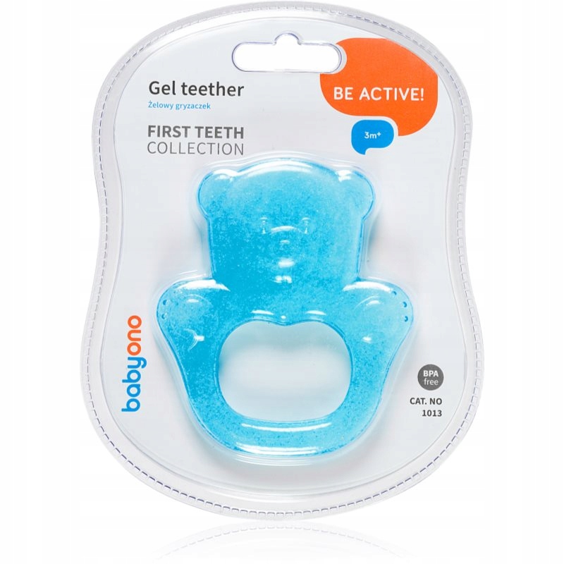 BabyOno Be Active Gel Teether gryzak Blue Bear 1 szt.