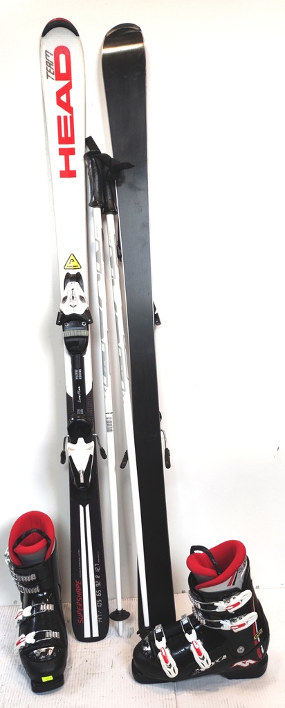 Narty HEAD 147 cm, buty NORDICA 26,5 cm,kije (440)