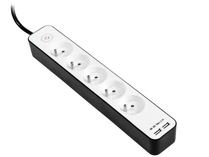 Купить Мобильный удлинитель Zebra 1,5 м 5 2 USB-розетки: отзывы, фото, характеристики в интерне-магазине Aredi.ru