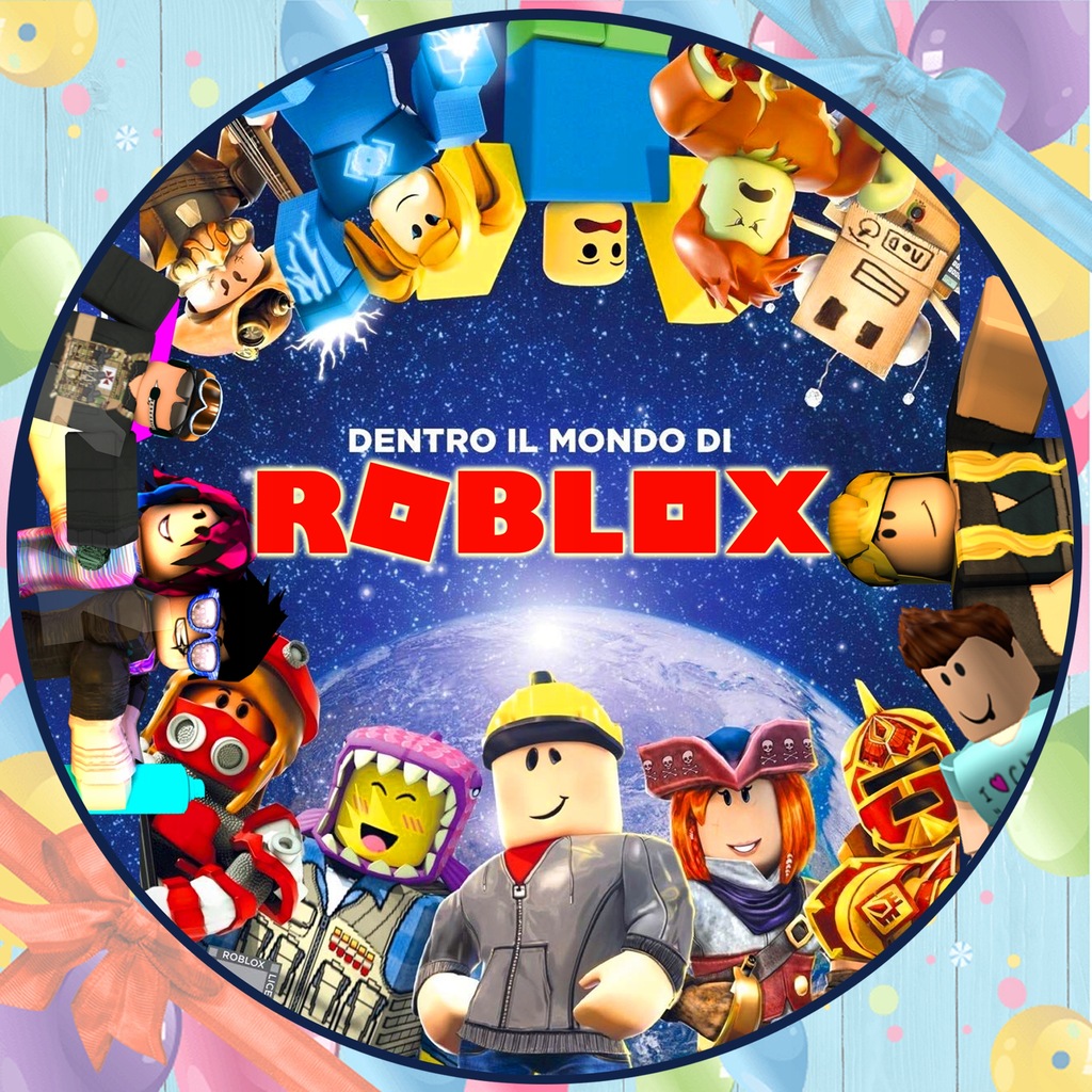 OPŁATEK NA TORT ROBLOX + NAPIS MOCNE KOLORY