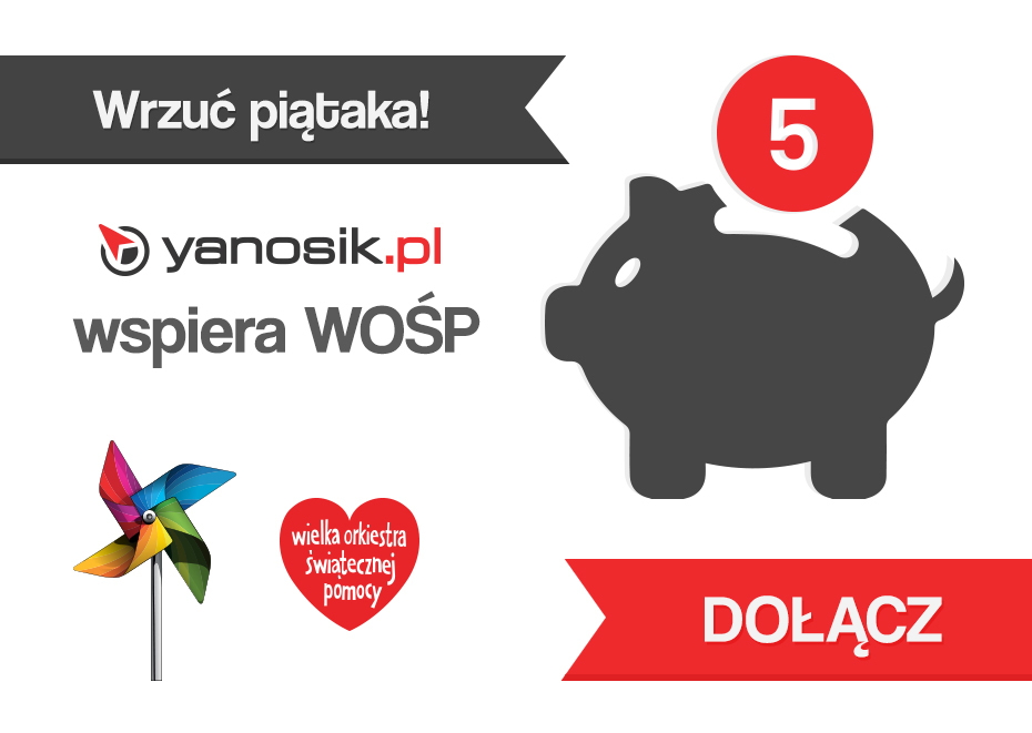 Wrzuć piątaka! Yanosik.pl wspiera WOŚP