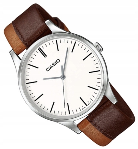 Męski zegarek na pasku Casio MTP-E133L + GRAWER