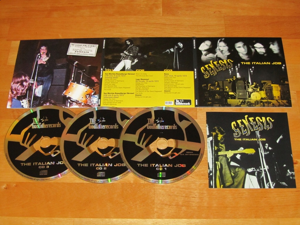 GENESIS Peter Gabriel ITALIAN JOB LIVE 1974 3CD 11989116729