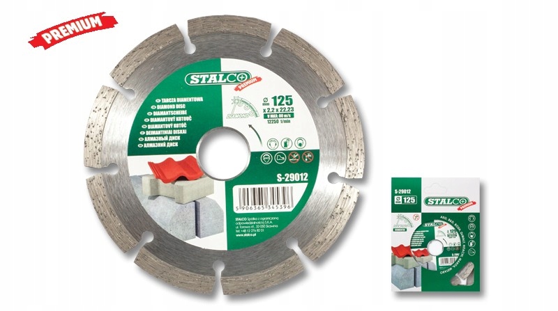 Tarcza diament segm 115mm premium Stalco