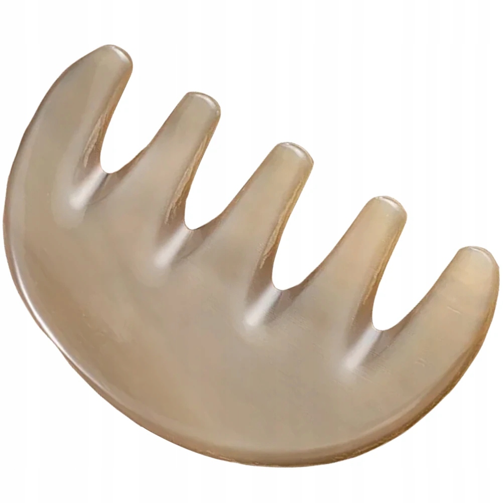 Five-tooth Massage Comb Head White Yak