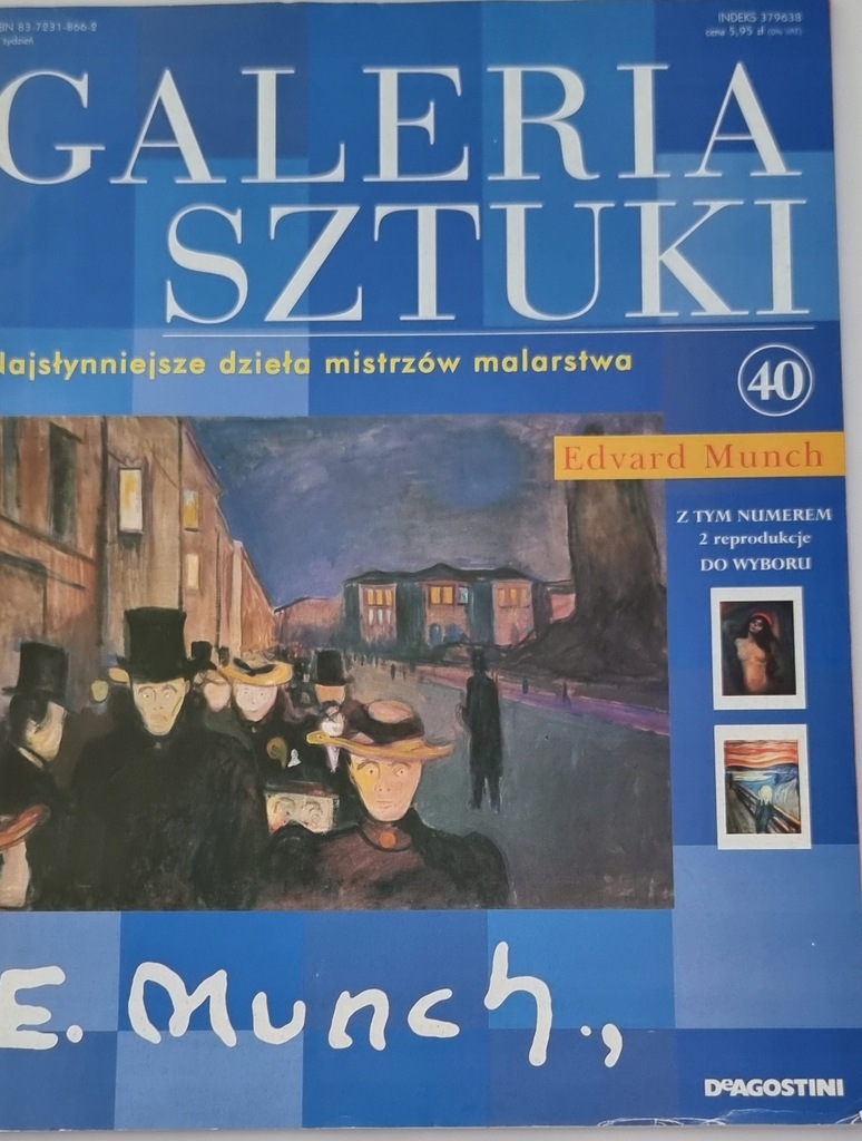 Galeria sztuki Edvard Munch tom 40 czasopismo z dodatkiem