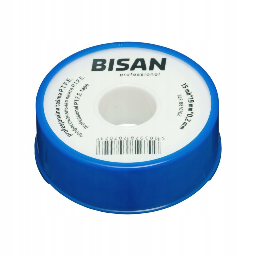 Taśma teflonowa Do Wody 19 mm/15 mb Bisan
