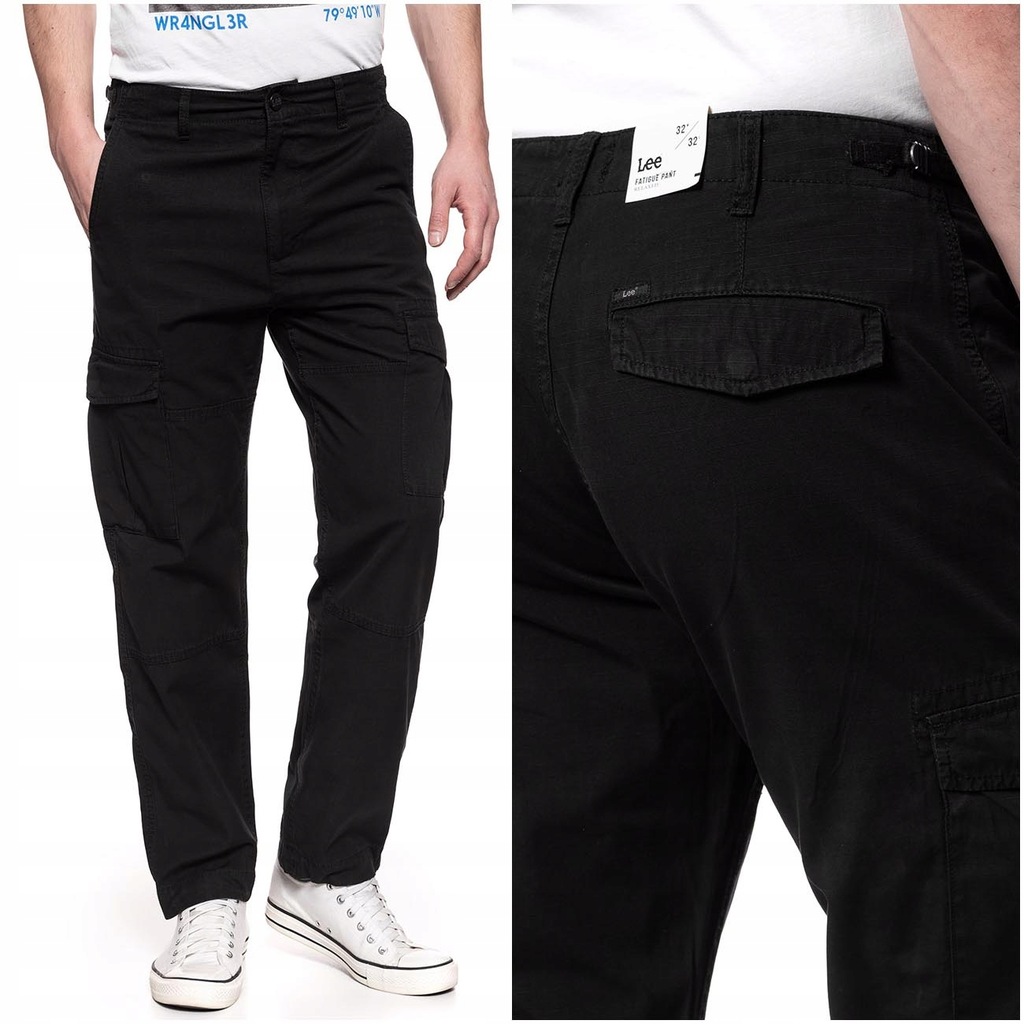 LEE FATIGUE PANT MĘSKIE SPODNIE MATERIAŁ W32 L32