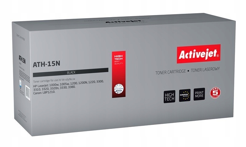 Activejet ATH-15N Toner (zamiennik HP 15A C7115A, Canon EP-25; Supreme; 300