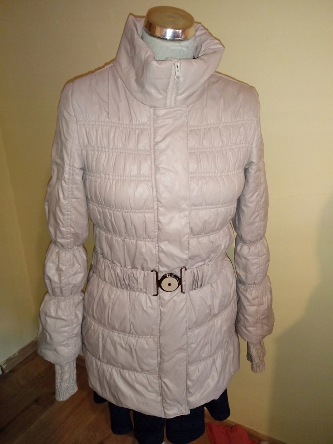 Orsay ciepła kurtka zimowa puch beżowa r. 36