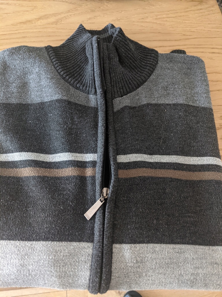 Sweter męski 2XL rozpinany super Mingdi jNowy