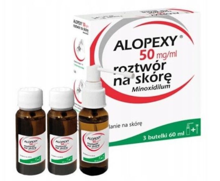 Alopexy 50mg/ml lek na łysienie 3 butelki po 60ml