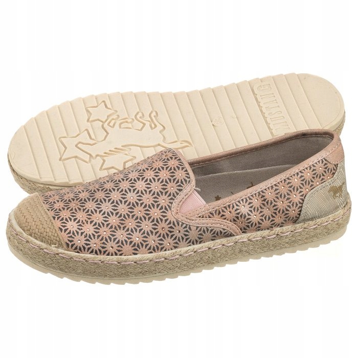 Buty Damskie Espadryle Mustang 40C0041 Różowe