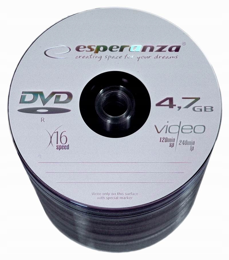 ESPERANZA DVD-Rx16 4,7GB SZPINDEL 100