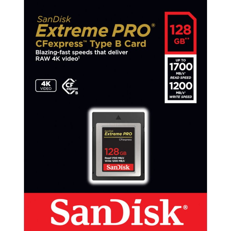Karta pamięci SanDisk Extreme Pro CfExpress 128GB
