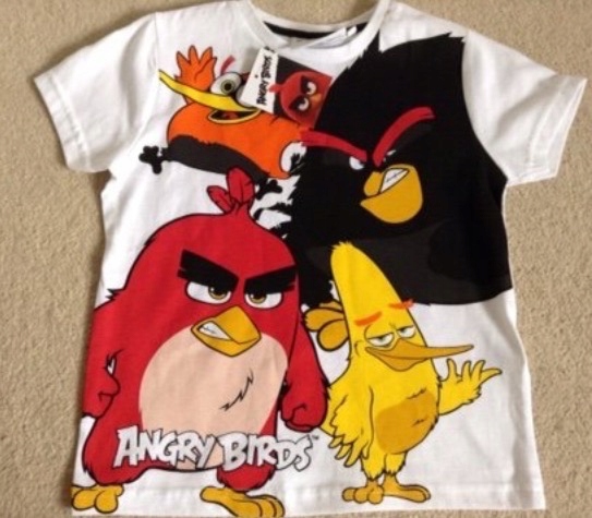 PRIMARK Angry Birds koszulka 98 cm, 2-3 lat