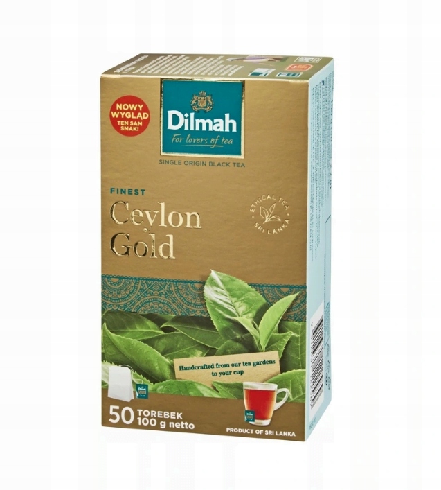 Herbata Dilmah Czarna Ceylon Gold 50x2g Saszetki