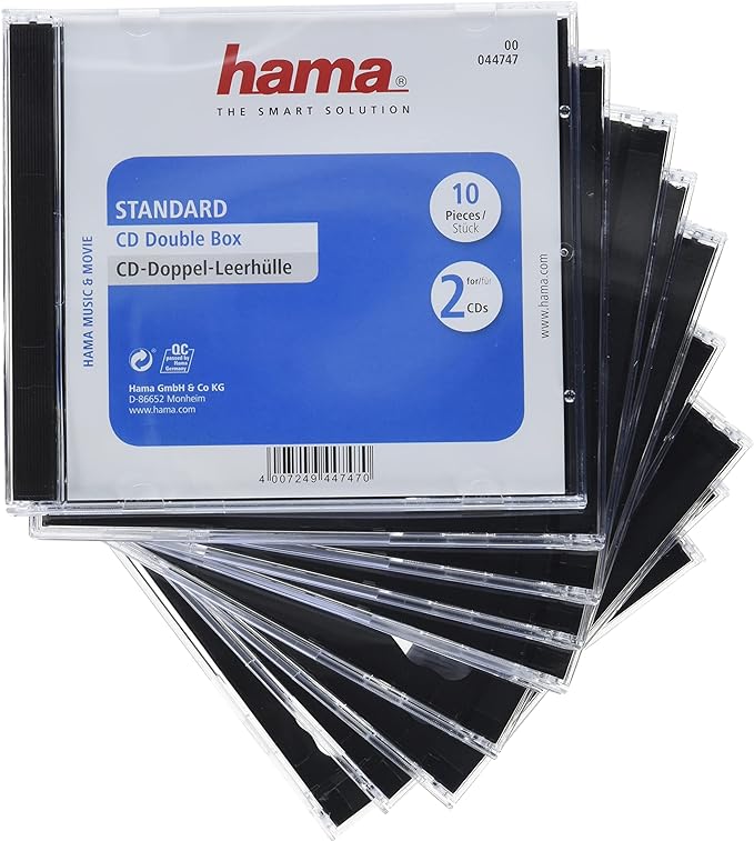 Pudełka na płyty CD DVD Hama CD 10-pak/ 1 opakowanie na 2 CD/DVD ...