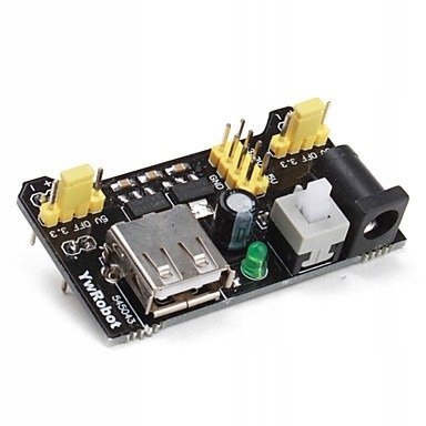 Moduł do zasilania płytek stykowych 5V/ 3.3V - USB LED - Arduino