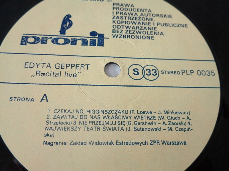 Купить Эдита Гепперт Live + Oh, zycie [2 LP][EX] Польша: отзывы, фото, характеристики в интерне-магазине Aredi.ru