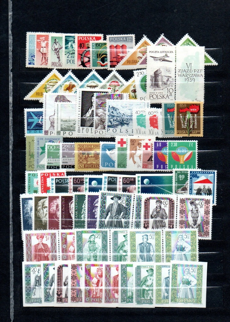 Polska znaczki pocztowe rok 1959
