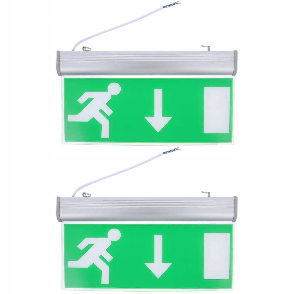 2 pcs LED Emergency Light Emergency Exit Light