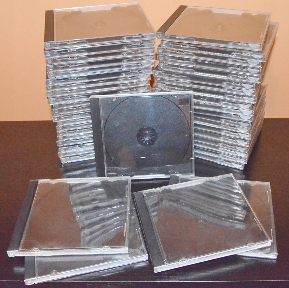 Pudełka na 1 CD,DVD JEWEL CASE CZARNE - 6 szt.