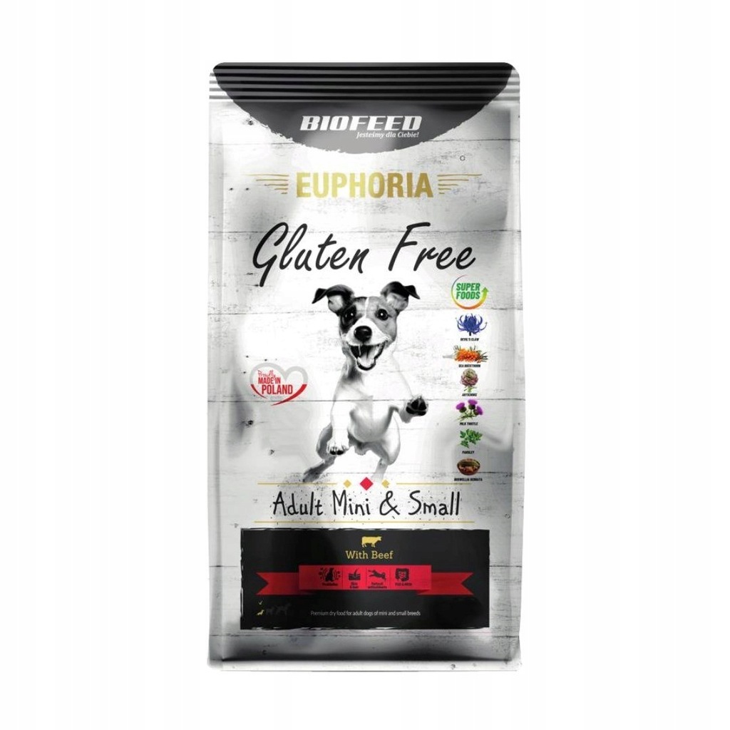BIOFEED Euphoria G-F psy MINI&SMALL wołowina 12kg BIOFEED