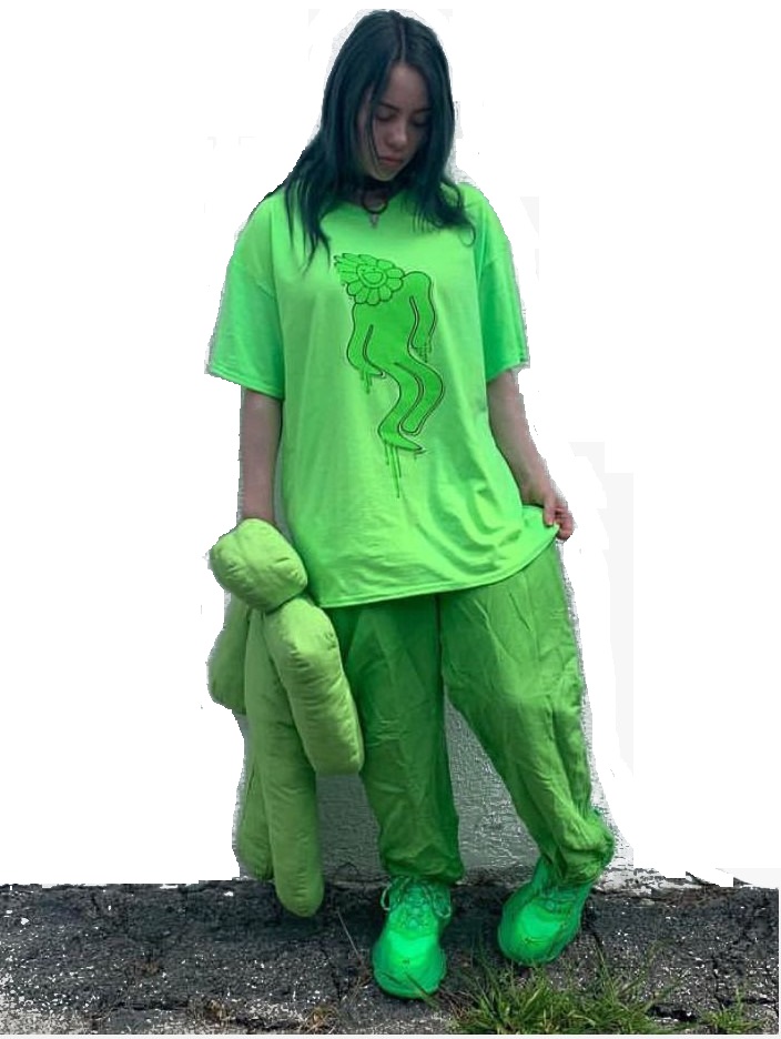 T-SHIRT KOSZULKA BILLIE EILISH NEON BAD GUY XXL - 8605136695