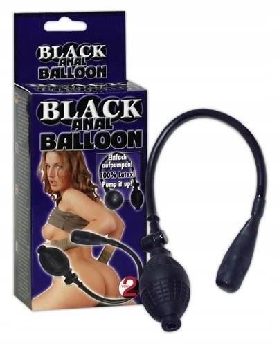 Black Anal Balloon Korek analny pompowany