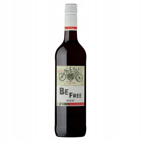 BE FREE MERLOT WINO BEZALKOHOLOWE PÓŁSŁODKIE NIEMCY 750ML