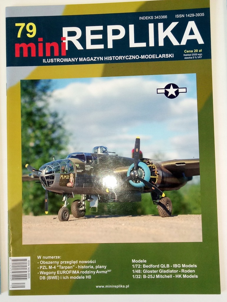 MiniREPLIKA nr 79 3/2013 PZL M-4 Tarpan - plany, wagony Eurofima, Bedford