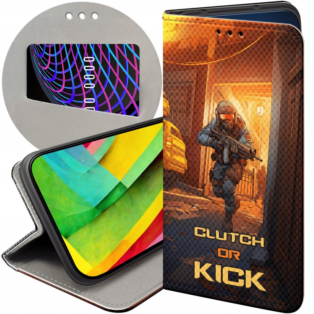 ETUI Z KLAPKĄ DO HUAWEI P30 PRO WZORY CS GO COUNTER-STRIKE FUTERAŁ CASE