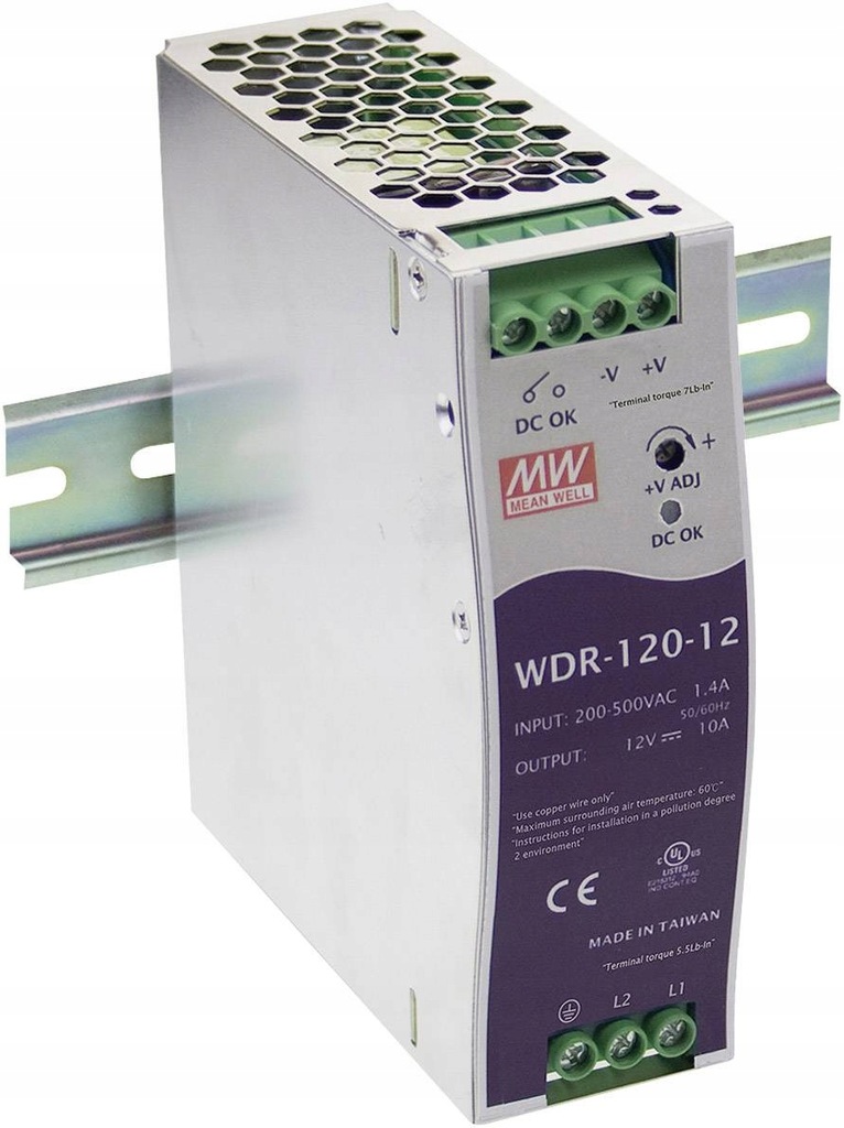 Zasilacz na szynę DIN WDR-120-48 48 V/DC 2.5 A