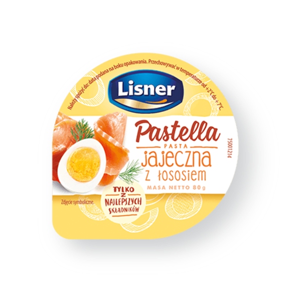 Lisner Pastella jajeczna z łososiem 80 g