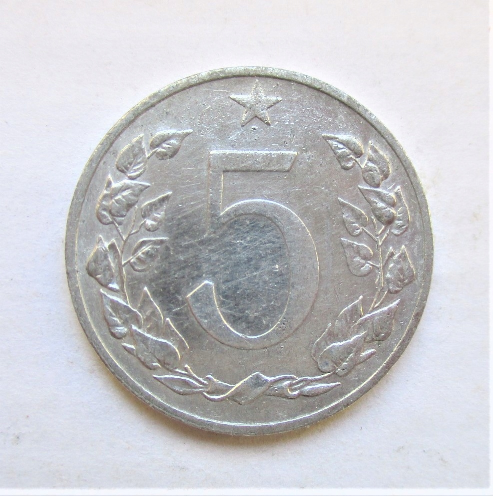 5 Halerzy 1953 r. Czechosłowacja