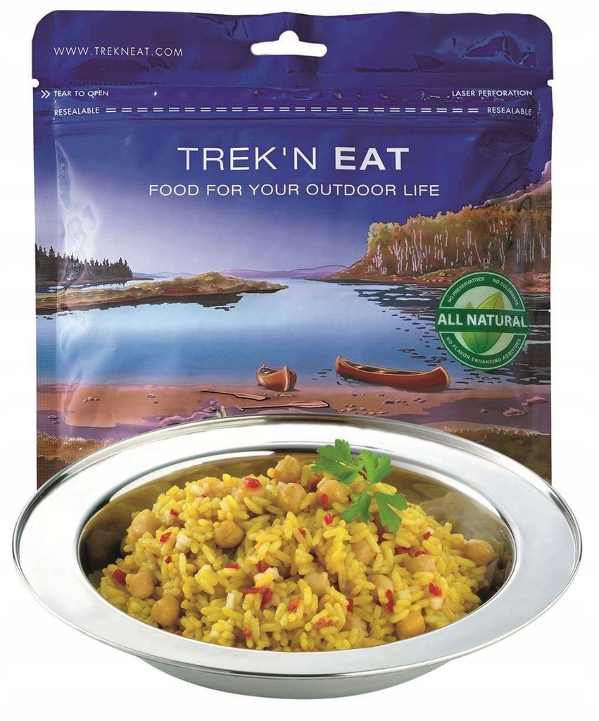 Chana Masala Indyjska potrawa ryżowa Trek'n Eat