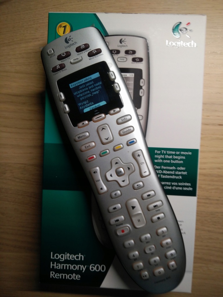 Pilot uniwersalny Logitech Harmony 600 srebrny