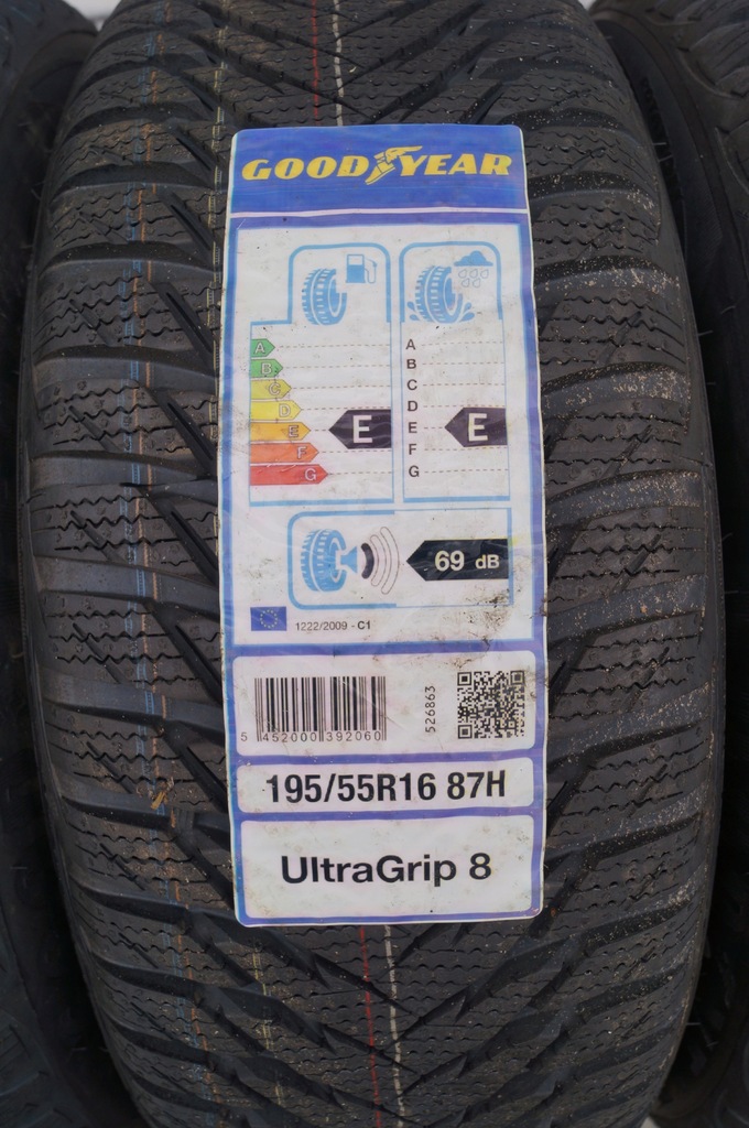 Купить 4 ЗИМНИЕ ШИНЫ 195/55R16 GOODYEAR ULTRAGRIP 8 НОВЫЕ: отзывы, фото, характеристики в интерне-магазине Aredi.ru